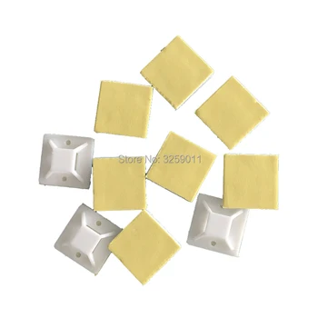 

250PCS Self Adhesive Cable Tie Mounts 40 mm * 40 mm Screw Hole Anchor Point Provides Optimal Strength for Long-Term Durability
