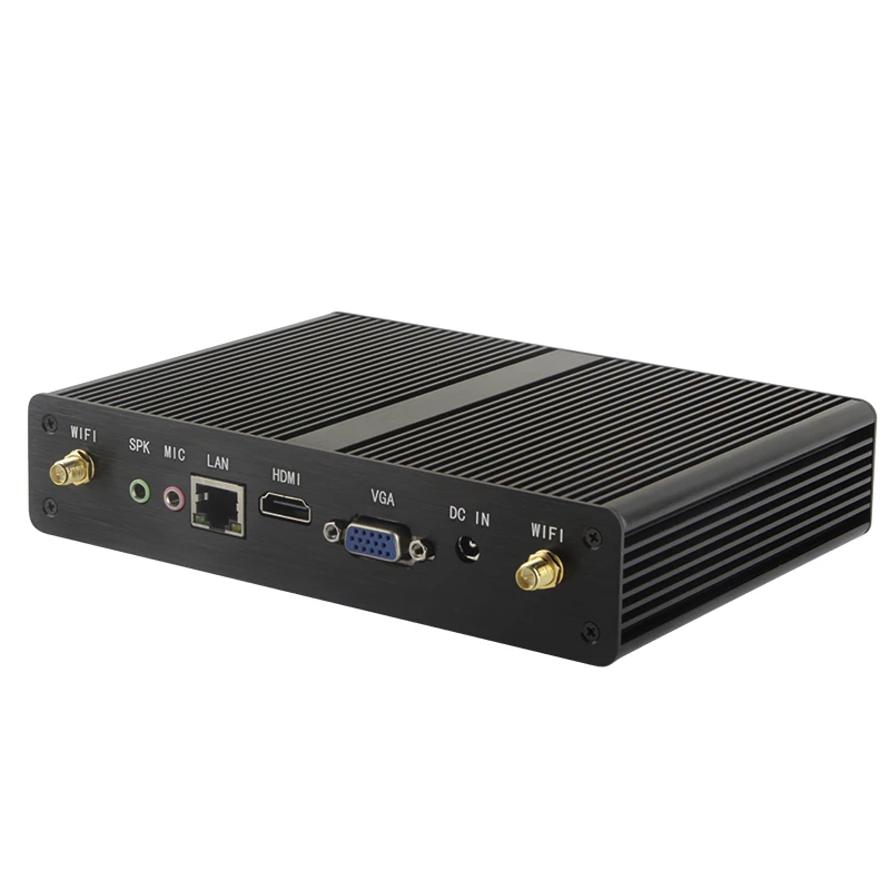 2019 безвентиляторный I3 7100U windows10 офисный Мини ПК коробка 6 * USB HD VGA дисплей 24 часа