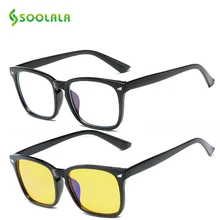 SOOLALA Anti Blue Light Blocking Filter Computer Protection Glasses Goggles Anti Glare Eyeglasses Frame Anti Blue Ray Eyeglasses