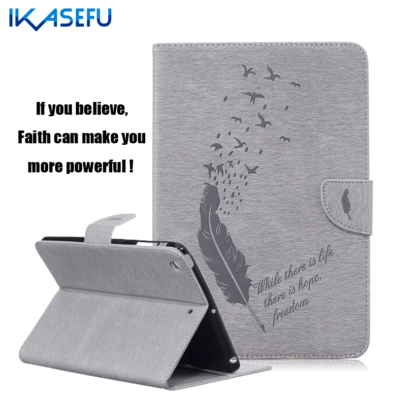 IKASEFU Coque Fundas for MINI Ipad Mini 1 2 3 I Pad PU Learther Case Cover