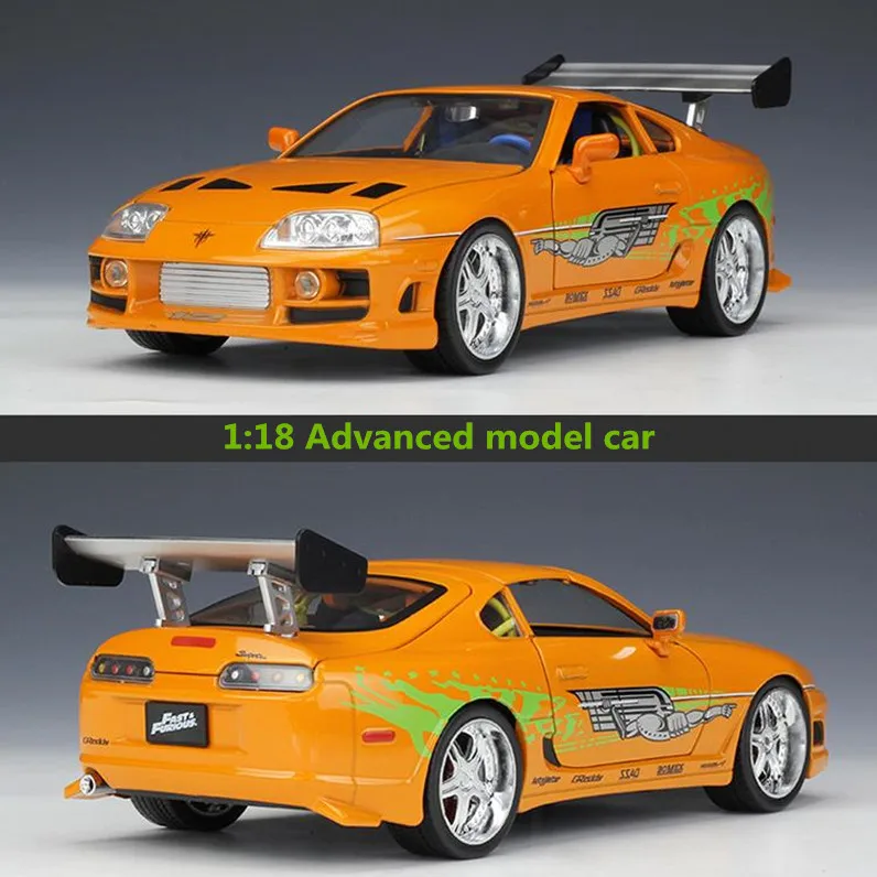 

JADA Advanced collection model1:18 alloy car toy,High simulation TOYOTA SUPRA,diecast metal model toy vehicle,free shipping