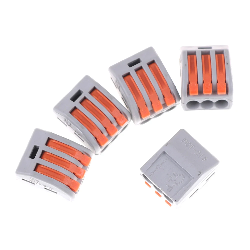 

5PCS Electrical Wiring Terminals Household Wire Connectors Fast Terminals For Connection Of Wires Lamps And Lanterns 32A