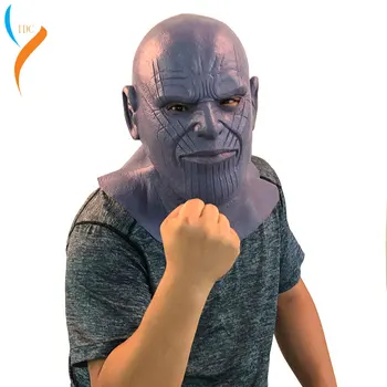 

Thanos Mask Cosplay Avengers Endgame Thanos Helmet Cosplay Latex Masks Full Face Helmet Adults Halloween Carnival Party Props