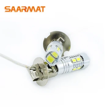 

LED H3 bulbs High Power with Samsung 10smd Chips LED Car Projector Day time Running Light Fog Lamp Bulb 12V 6000K ( 2 Piece )