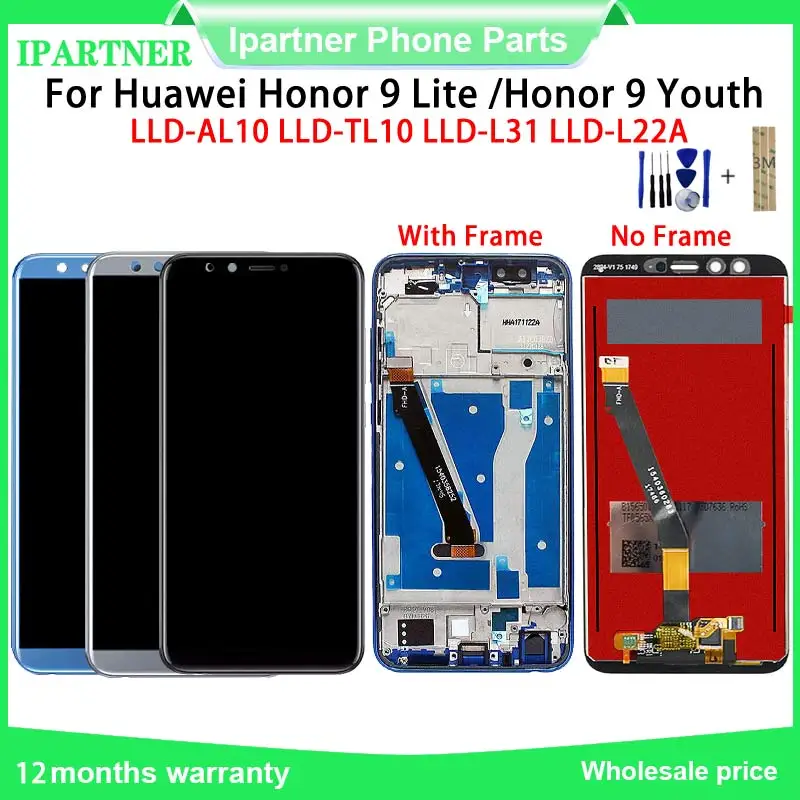 100% Протестировано для huawei Honor 9 Lite lcd сенсорный экран дигитайзер сборка Запчасти