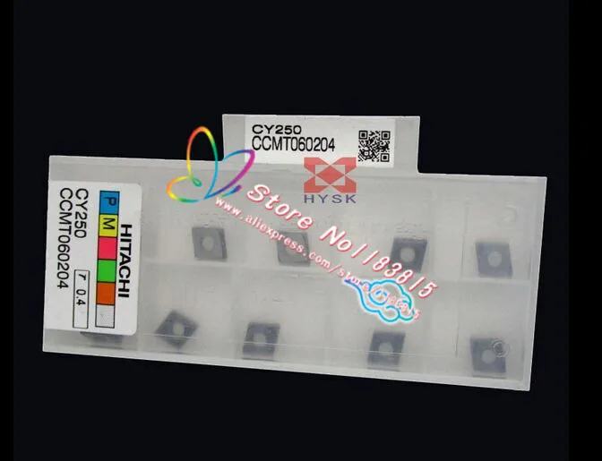 10 шт. CCMT060204 CY250 токарный станок Режущий инструмент с ЧПУ лезвие карбида сплава твердосплавный режущий инструмент вставки