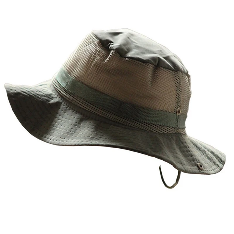 Camping Hiking Hunting Sun Hat Breathable Bucket Flap Caps Camouflage Outdoor Fishing Wide Brim