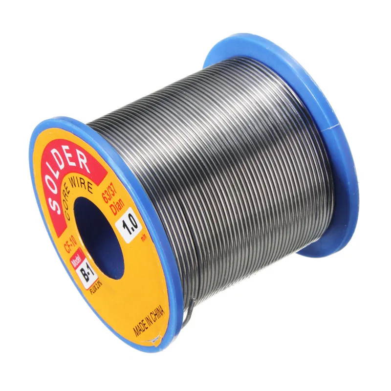 

Brand New 63/37 1.0mm 300g Tin Lead Rosin Core Solder Flux Soldering Welding Iron Wire Reel FLUX 2.0% 55 x 50 mm