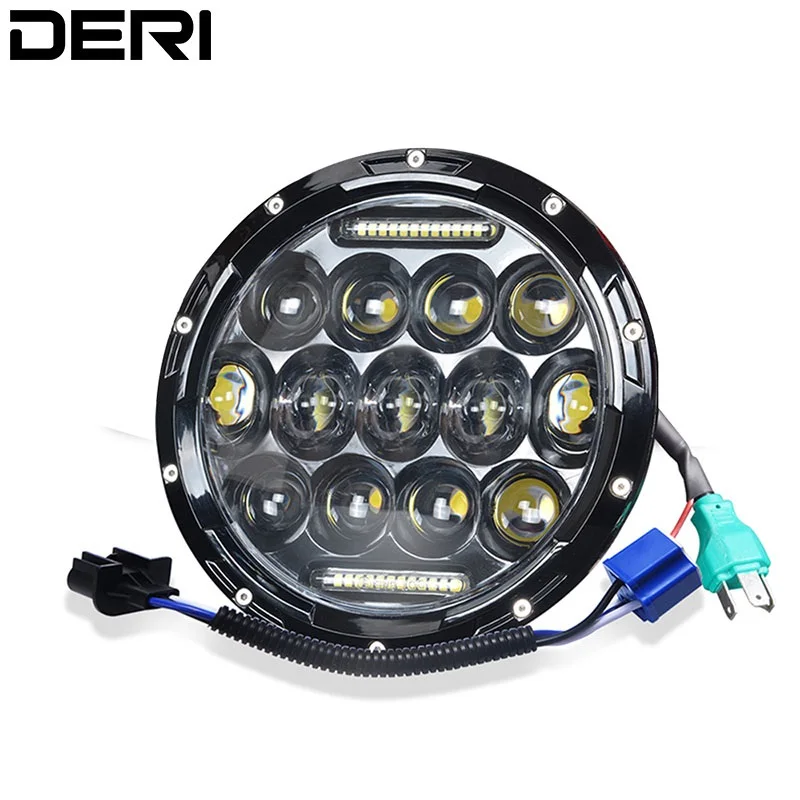 

7 inch 80W Led Headlight H13 H4 High Low Beam Round Mixed mode Cars Day Running Lights for Lada Jeep urban Niva 4x4 Motorcycle
