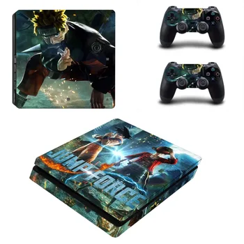 

Game Jump Force PS4 Slim Skin Sticker For PlayStation 4 Console and 2 Controllers PS4 Slim Skins Sticker Decal Vinyl