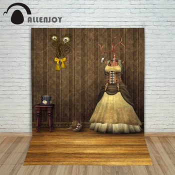 

Allenjoy backdrop Christmas background retro vintage steampunk skirt wood new born photo studio professional xmas photography