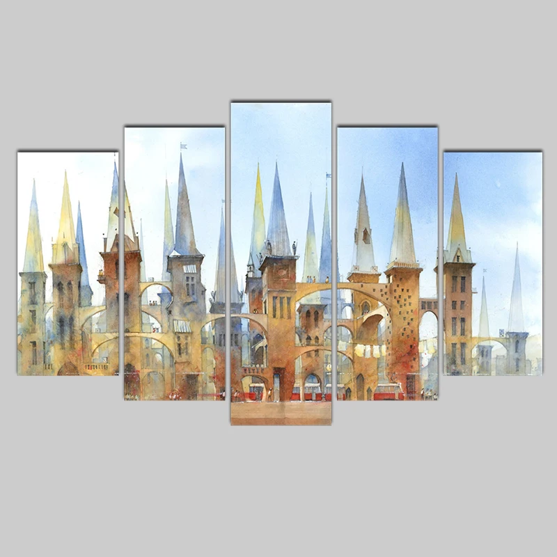 

5 Pieces Canvas Painting Poster Modern Home Decor For Living Room Wall Art Canvas Print Pictures Framed Painting
