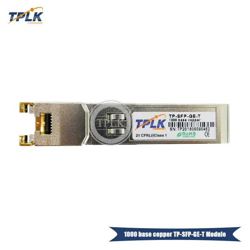 

100% original new 1000 base copper TP-SFP-GE-T SFP Transceiver module with custom logo Compatible Hua wei/ZTE/Clsco switches