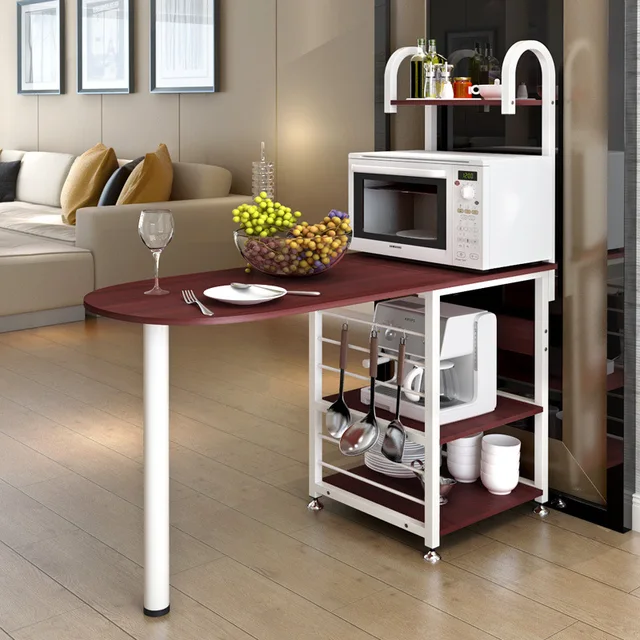 Creative Microwave Rack Multi Function Oven Storage Dining Table Creative Microwave Rack Multi Function Oven Storage Dining Table Kitchen Daily Locker Dinnerware Organizer Furniture