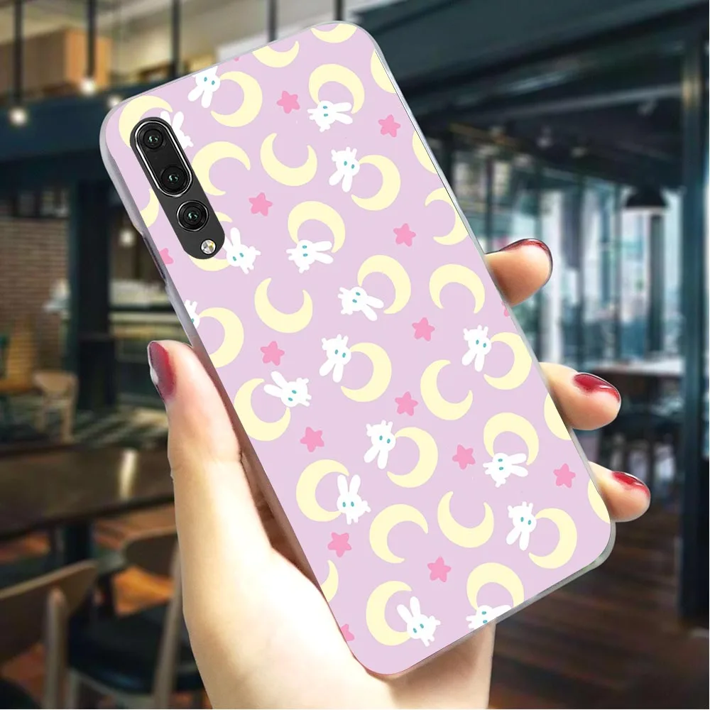 

Plastic Phone Cover for Huawei P20 Lite Sailor moon Case for P20 Covers P P8 P9 Mini P Smart Mate 20 Pro