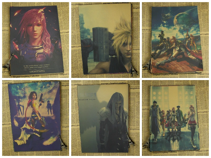 

Final Fantasy FF game kraft poster wall sticker