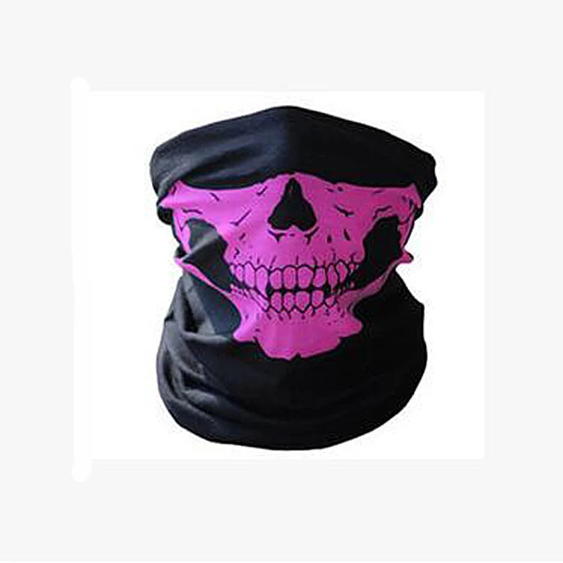 الجمجمة وشاح سلس عصابة رياضية للرأس الرجال النساء مخيف قناع الدراجات باندانا التمويه الرقبة الجرموق دراجة نارية الوجه درع عازلة