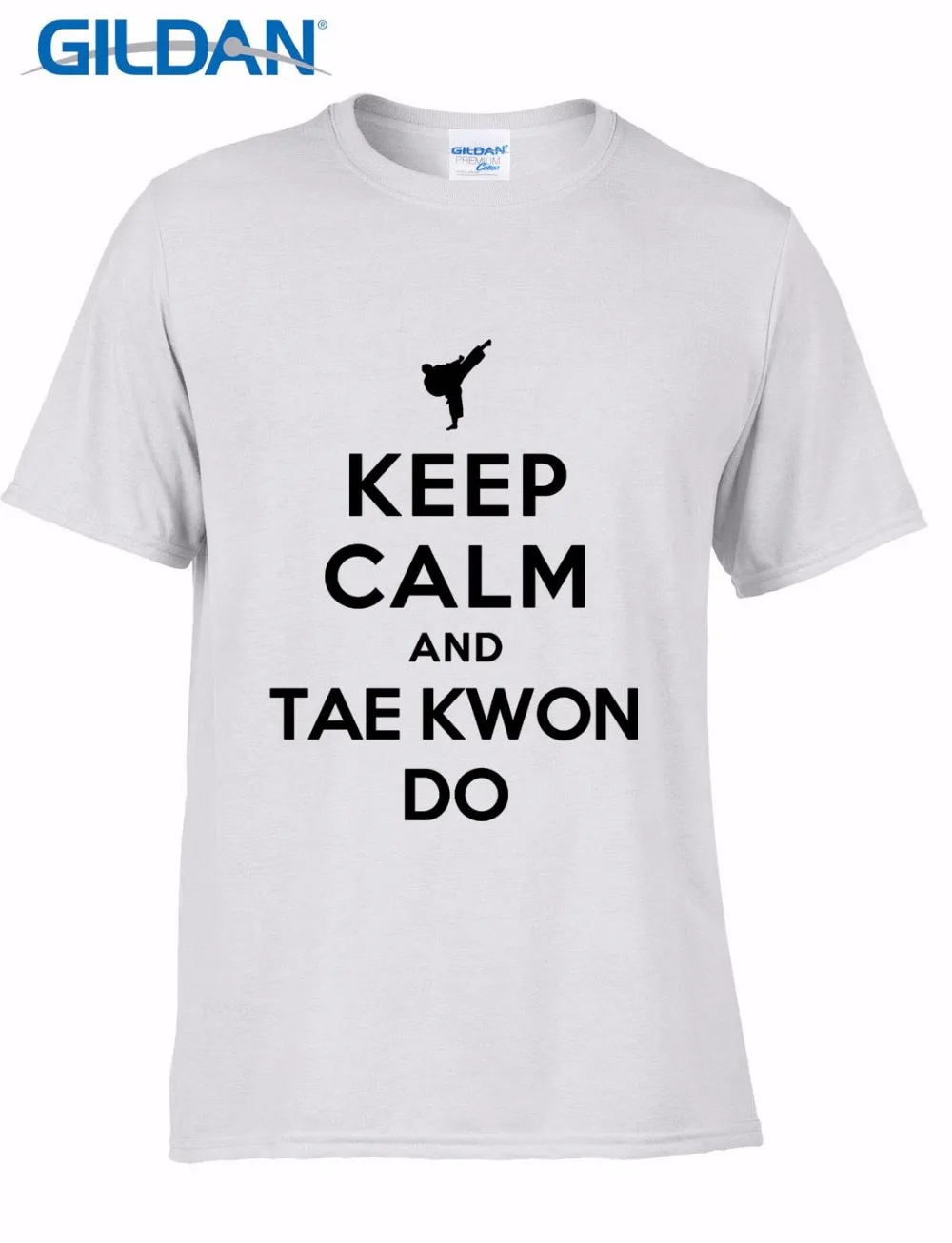 Brand Clothes Summer 2019 Cheap O Neck Men's Hot Sale 100% Cotton Top Tee Keep Calm and Taekwondo Best Tee Shirts