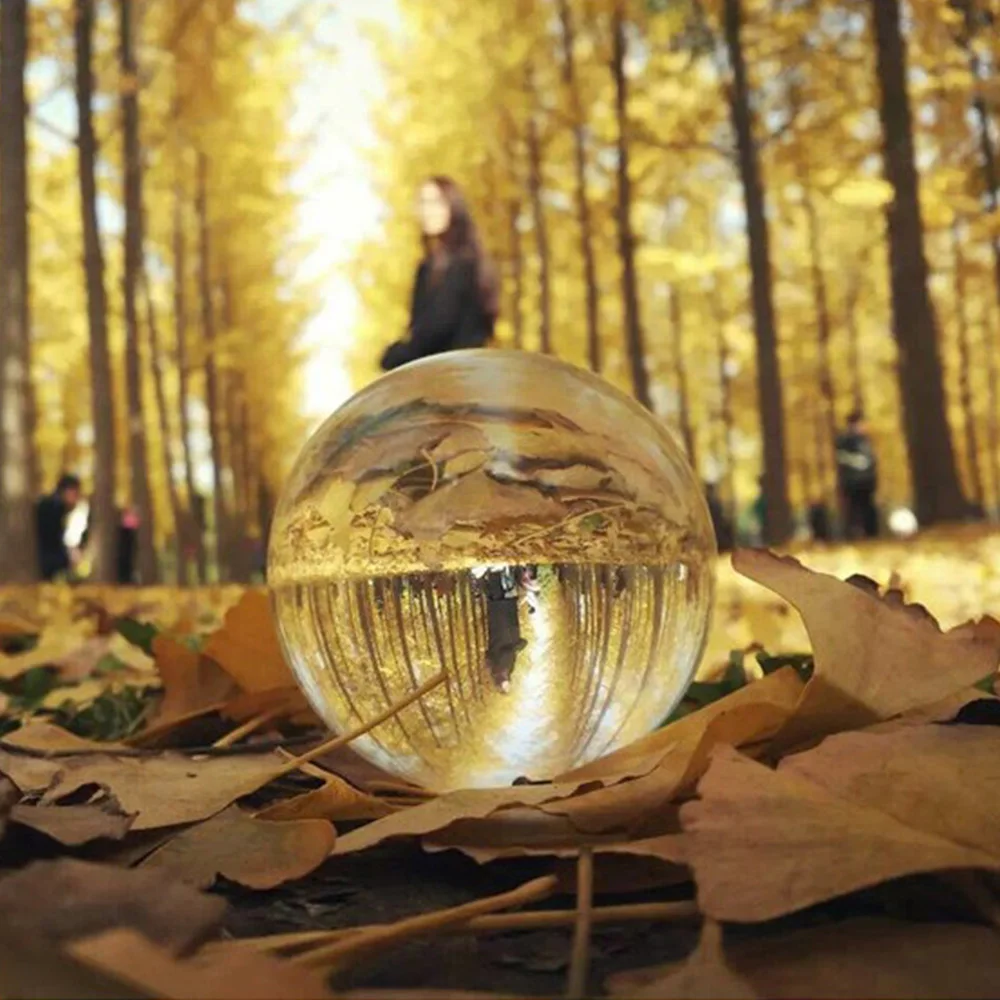 Sfera Di Cristallo Trasparente WINOMO 3 Cm Per Feng Shui, Meditazione E Fotografia – Decorazione Elegante Per Casa E Ufficio - 2