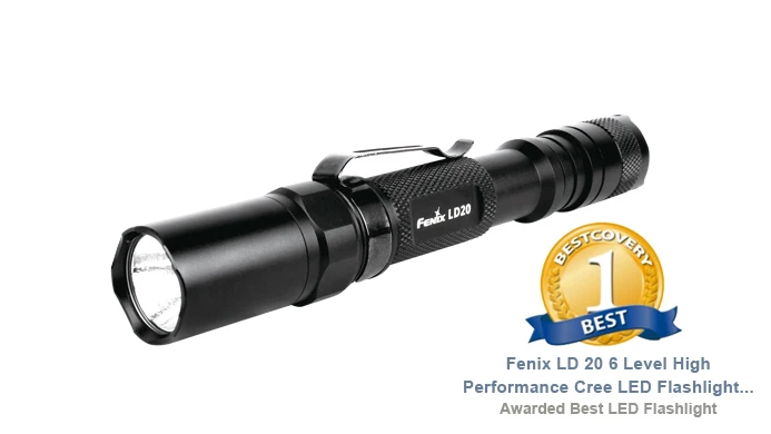 

Cree XP-G LED (R5) IPX-8 aircraft-grade aluminum 180 lumens flashlight Fenix LD20 Light