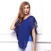 Fashion 2019 Summer women Solid Chiffon blouses anomalous Ruffles blouse Shirt Tops 3
