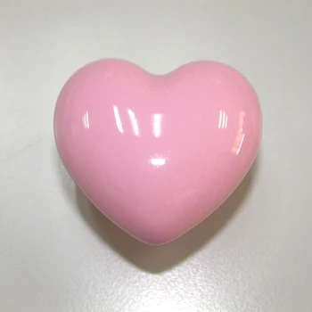 

10PCS Ceramic Love Heart Knob Dresser Cupboard Door Sideboard Drawer Kitchen Pull Handles porcelain furniture cartoon knob pink