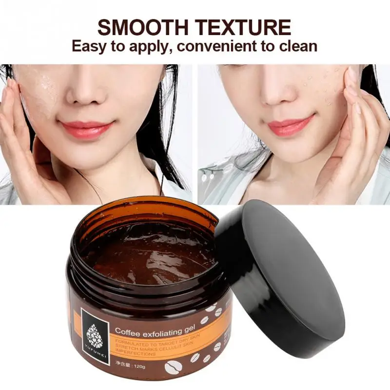 120 g Coffee Exfoliating Scrub Gel Face Hand Feet Dead Skin Remover Moisturizing Smoothingin