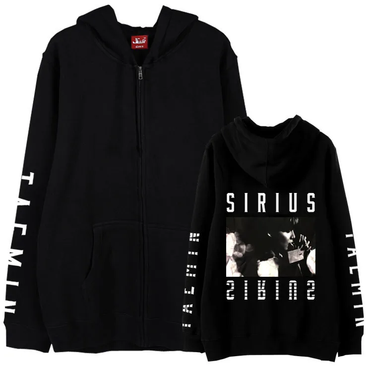 Толстовка на молнии с принтом Kpop shinee taemin 1st tour sirius толстовка для концертов тонкая