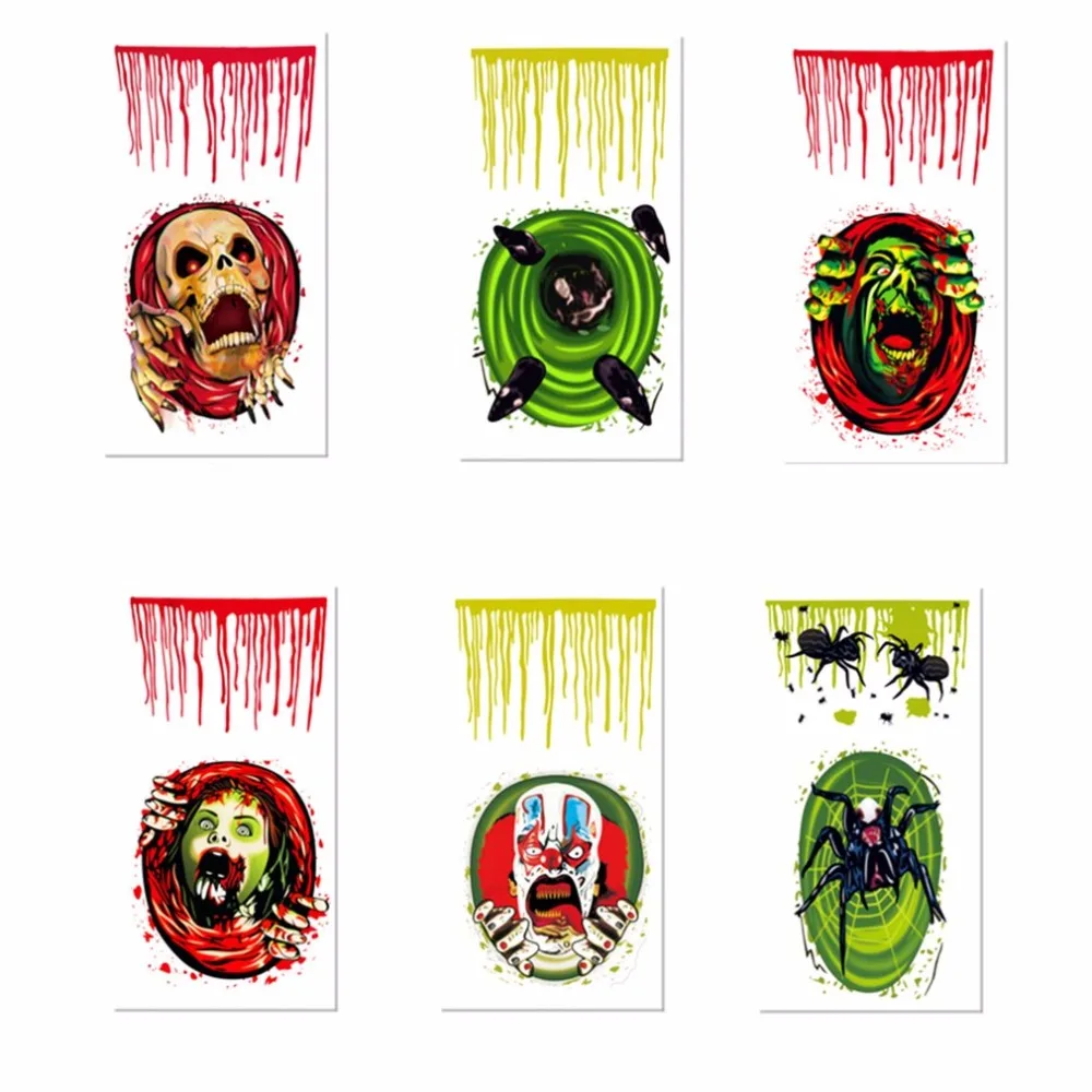 Halloween Scary Toilet Seat Decoration Seat Toilet Lid Toilet Sticker