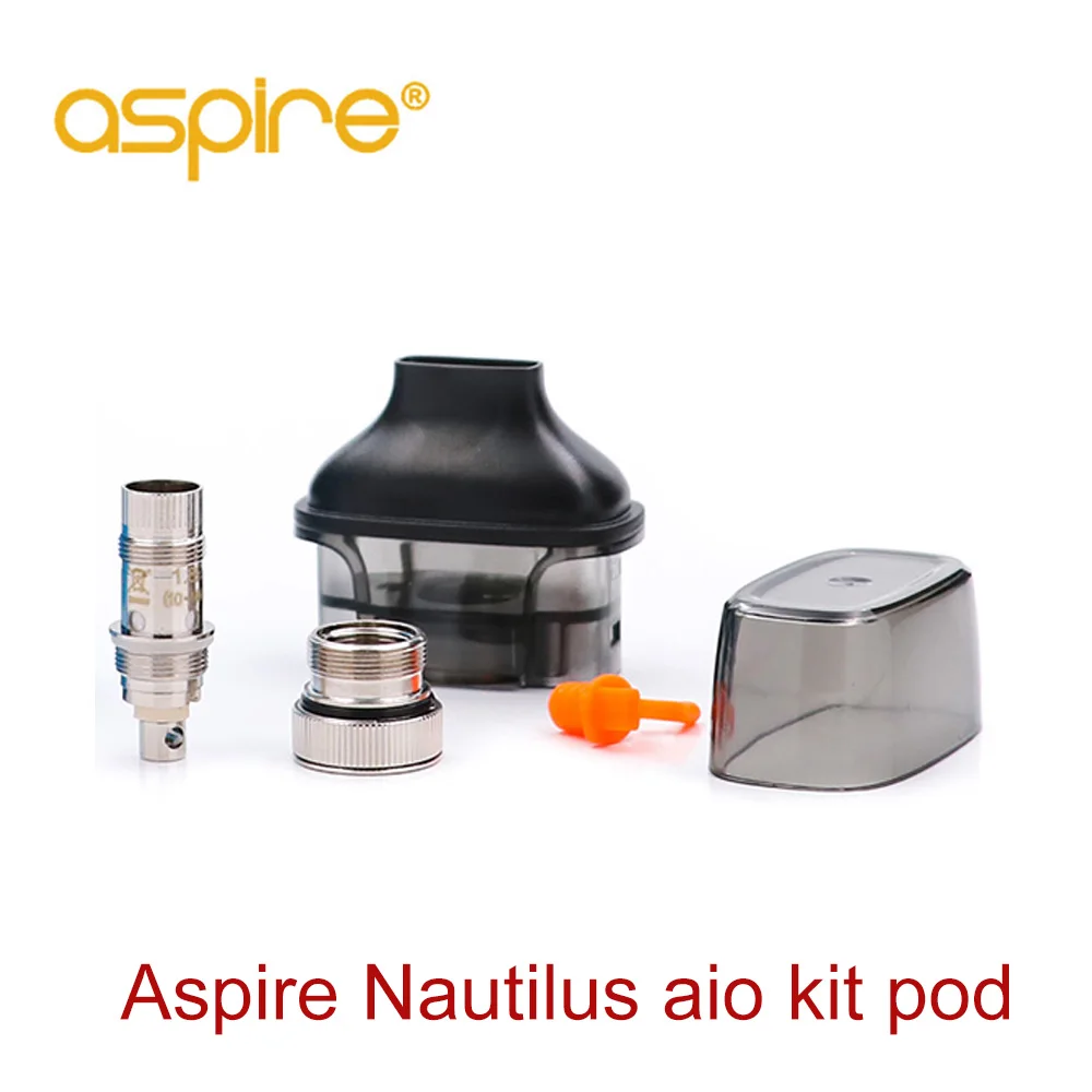 

Aspire Nautilus AIO Pod Vape Atomizer 4.5ml Capacity 1.8ohm Nautilus bvc coil Electronic Cigarette Vape pod For Nautilus AIO Kit