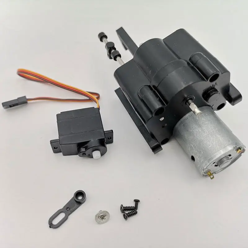

Split Transfer Gearbox with 370 Motor&Driver For WPL B14 B24 B16 C14 1:16 RC Car