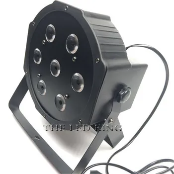 

4pcs/lot DJ Flat SlimPar Quad 7 RGBW Color Mixing LED 7x12W 4 in 1 DMX Light Uplighting Fast Shipping