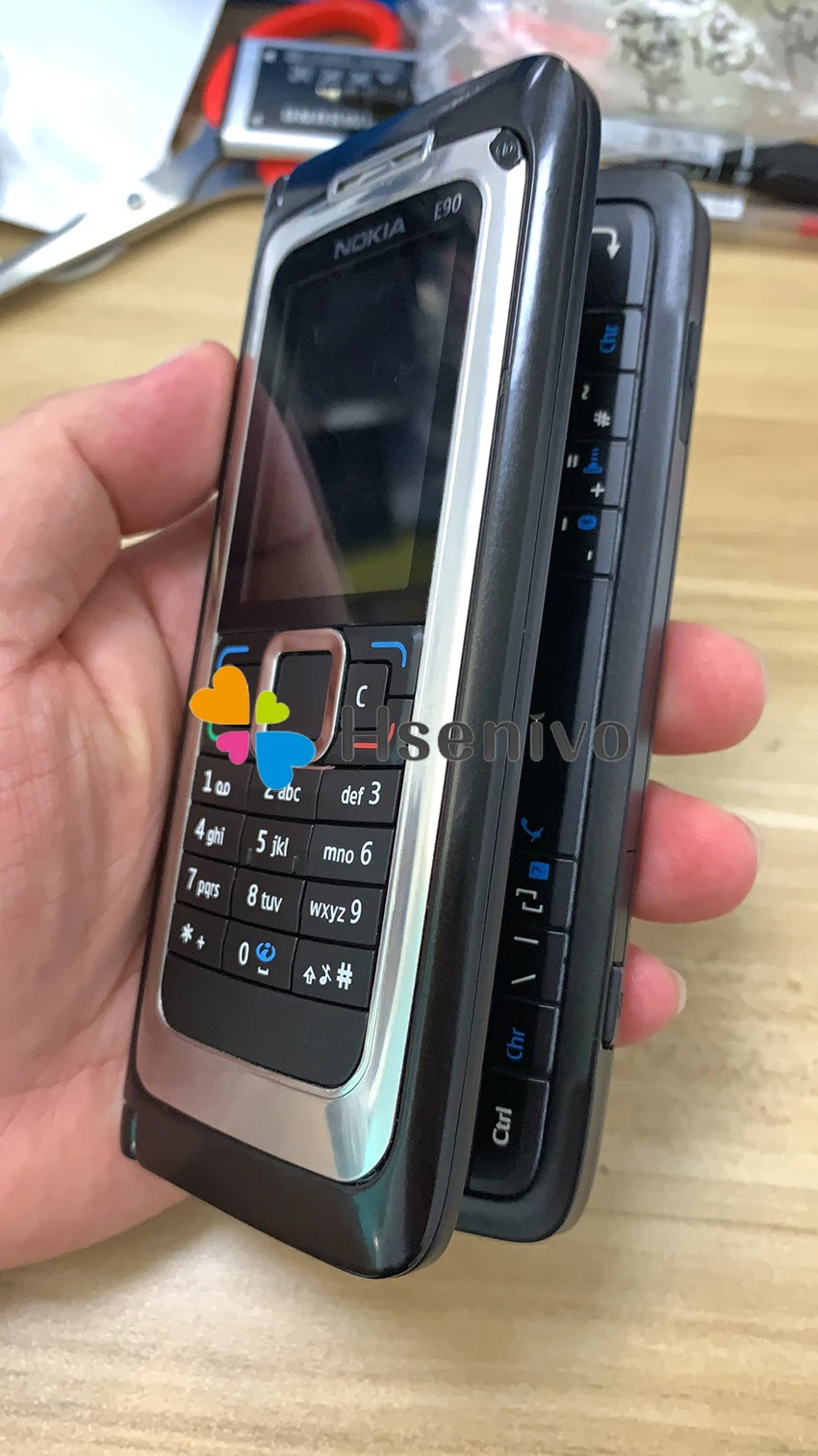  E90 100% Original NOKIA E90 Mobile Cell Phone 3G GPS Wifi 3.2MP Bluetooth Smartphone Red & Gift Ref