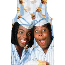 Для женщин Для мужчин 3D модные Летний стиль рубашка Кенан& Кел хороший гамбургер майка фаст Приключения Ресторан жилет