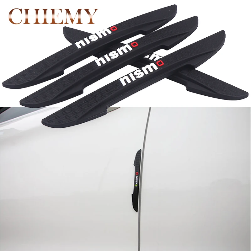 

4PCS nismo Emblem Logo Anti-collision Door Side Edge Protection Stickers For Nissan Tiida Teana Skyline Juke X-trail Almera