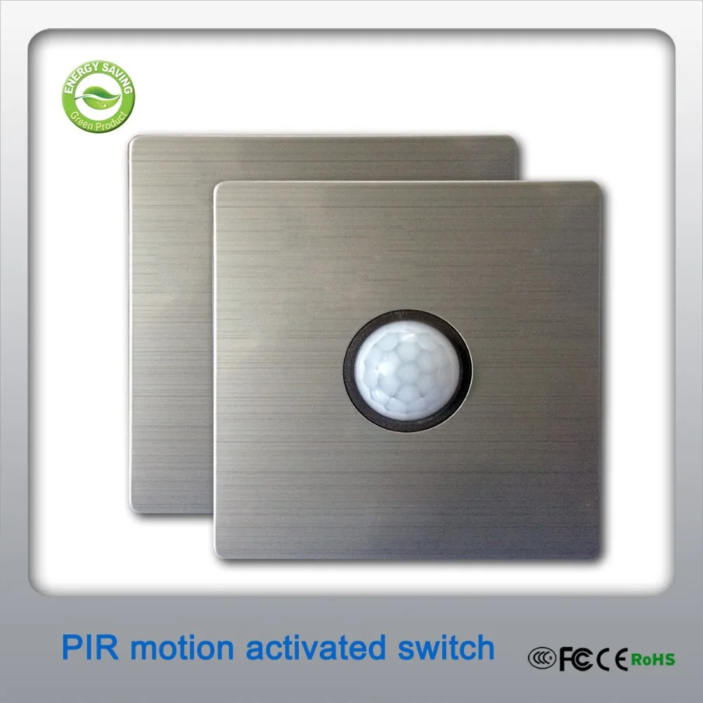 80x 80mm 2 wire connection Modern style PIR motion sensor activated