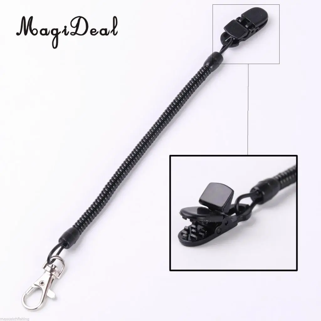 MagiDeal Marine Kayak Canoe Quick Release Holder Elastic Lanyard Net Cord 5.5LB Strength for Fishing Camping Outdoor Sport Black