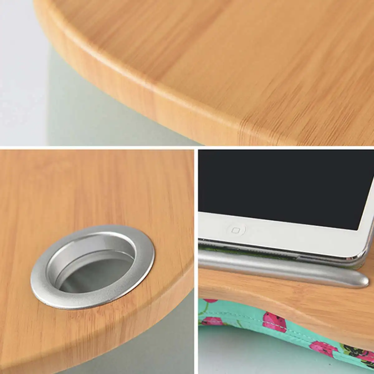 mesa de madeira suporte cama portátil portátil