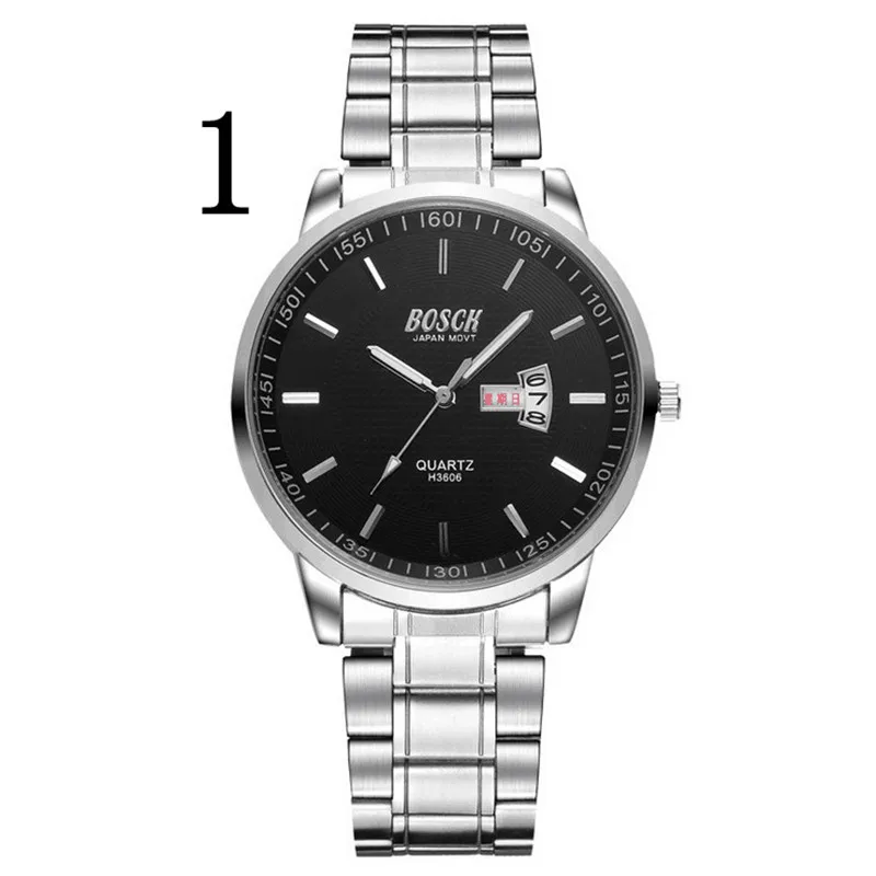 

Men's new fashion stainless steel with simple leisure luxury business watch887gt