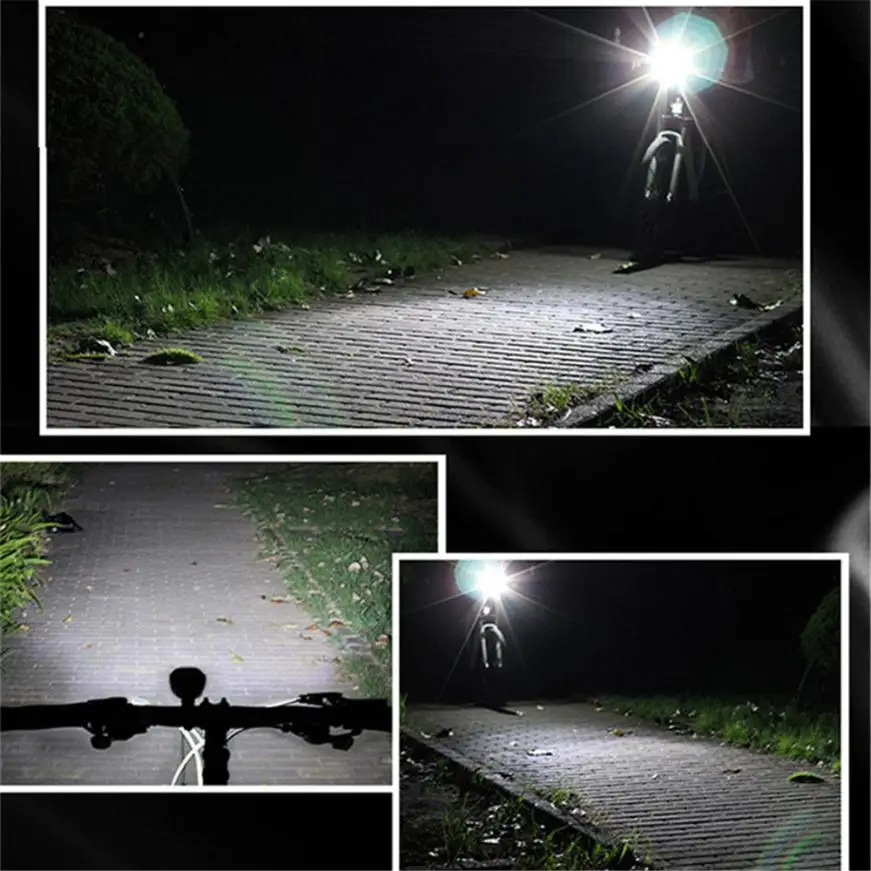 Cycling USB Rechargeable Bike Light Double Lamp Beads Handlebar Headlight Bicycle LED+COB 18650 Waterproof High Bright P30 Cycling USB Rechargeable Bike Light Double Lamp Beads Handlebar Headlight Bicycle LED+COB 18650 Waterproof High Bright P30