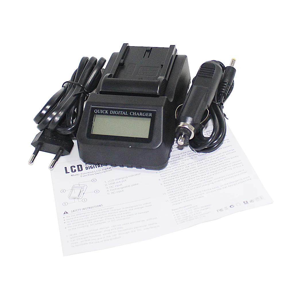 Lcd Fast Charger For Bp511 Bp511 Bp 511 Bp511a Battery Canon G6 G5 G3