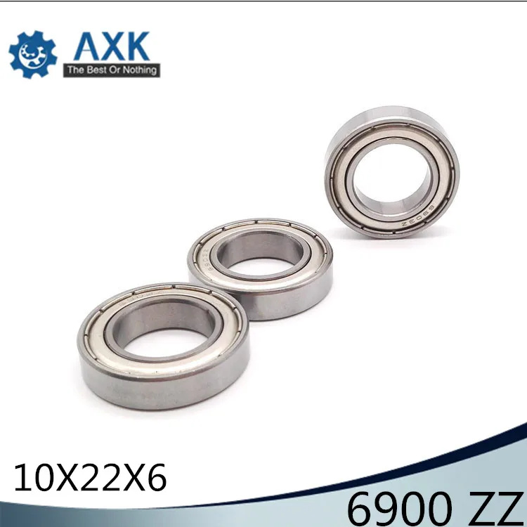 6900ZZ Bearing ABEC-1 (10PCS) 10x22x6 mm Metric Thin Section 6900 ZZ Ball Bearings 6900Z 61900Z