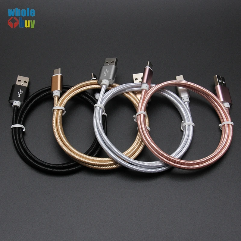 100 шт./лот USB кабель Type C Micro 8-контактный для синхронизации данных и зарядного
