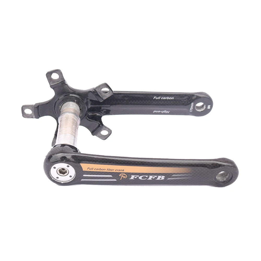 new FCFB carbon fiber bicycle crank road bike crankset Carbon Crank