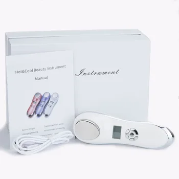 

Sonic Vibration Hot Cold Hammer Pores Shrink Face Lifting Skin Tightening Nutrient Infusion Wrinkle Remover Beauty Instrument