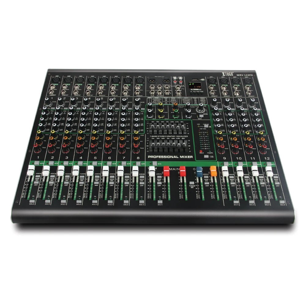 XTUGA MRV122FX 12 канальная звуковая панель микшера ультра модная из всех металлов