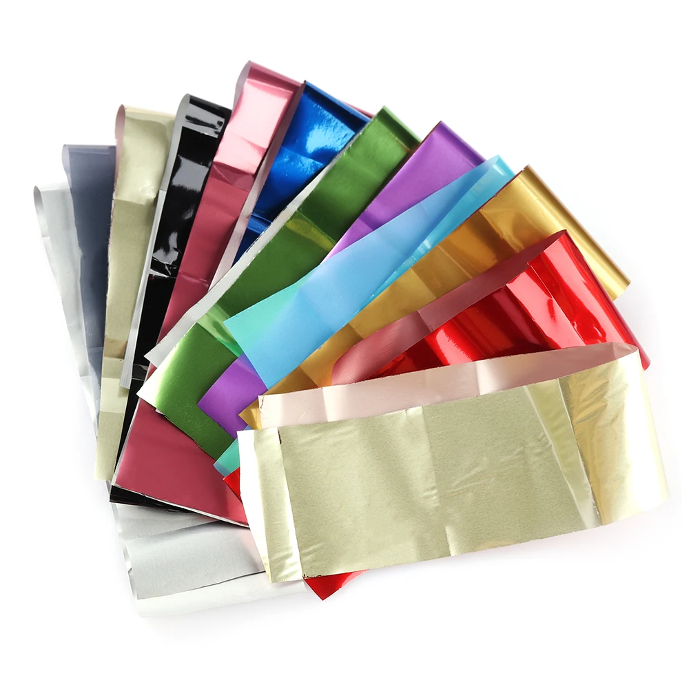 

12pcs Charm Foils for Nail Holographic Transfer Foil Wraps Sticker Decals Starry Paper Manicure Decor Set Nail Art Tips Metallic