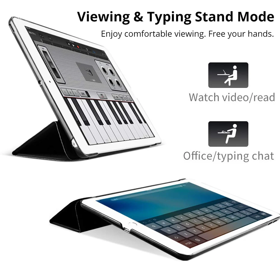 Ультра тонкий чехол из искусственной кожи для iPad 9,7 дюймов с магнитной подставкой флип смарт-чехол для нового iPad 6-го 5-го поколения Чехол