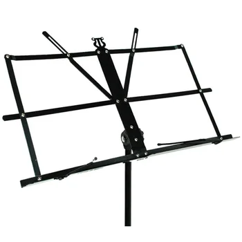 

Folding Sheet Music iron Holder Stand with Bag (Color: Black)
