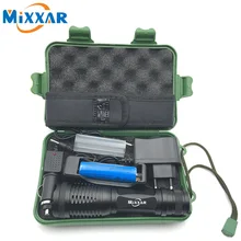 LED Flashlight torch waterproof flashlights XM-L T6 L2 8500LM 5 mode led Zoomable Lamp Lantern For 3x AAA or 3.7v 18650 Battery